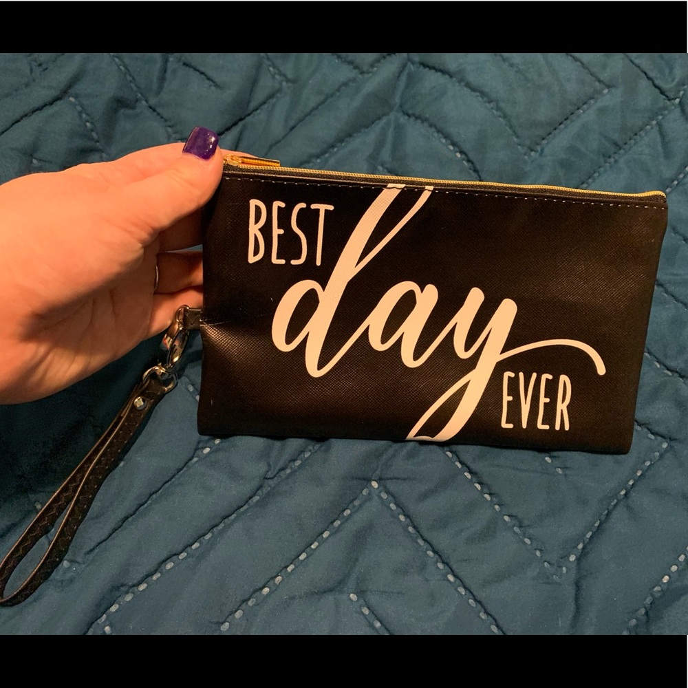 “Best Day Ever” clutch bag